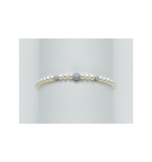 Bracciale Miluna Donna BRACC. PERLE BOULE E FANTASIA in Perle Perla PBR894V - PBR894V